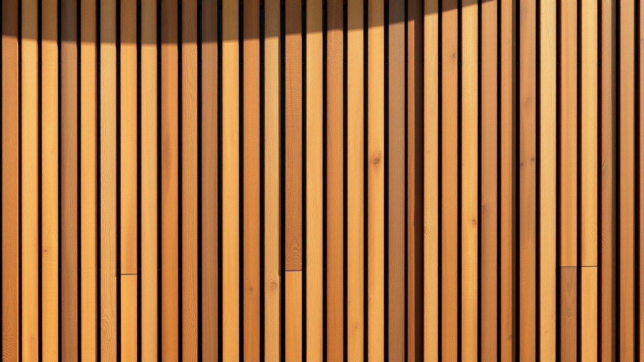 Bardage bois vertical sur une façade