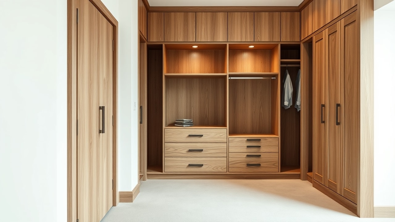 Dressing et placards en bois sur-mesure